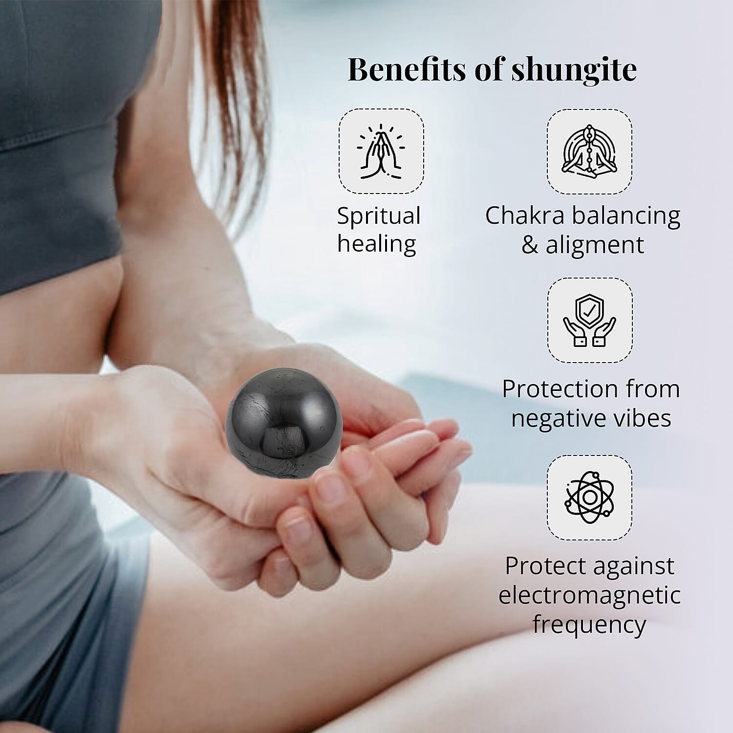 Buy Sphere Shape Shungite 100 mm Approximately 10886.00 ctw