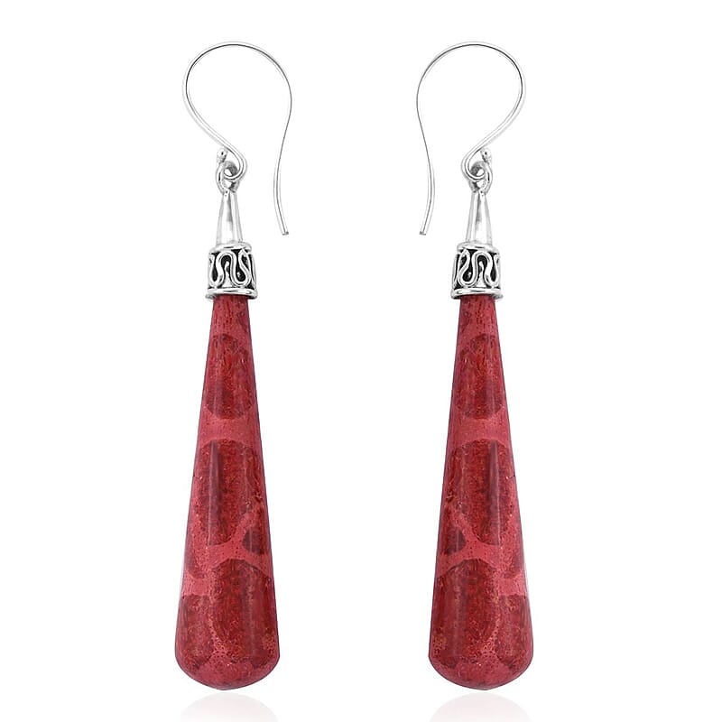 Sponge Coral Earrings in Sterling Silver