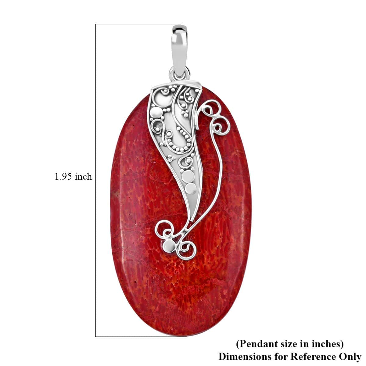 Sponge Coral Pendant in Sterling Silver image number 5