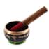 Copper Singing Bowl with Leather Pencil Grip Striker and Cushion , Meditation Copper Bowl , Copper Sound Bowl image number 0