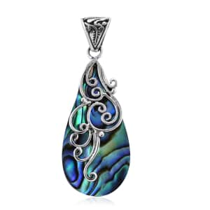 Abalone Shell Pendant in Sterling Silver