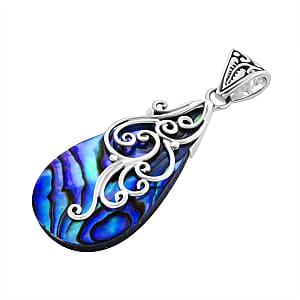 Abalone Shell Pendant in Sterling Silver