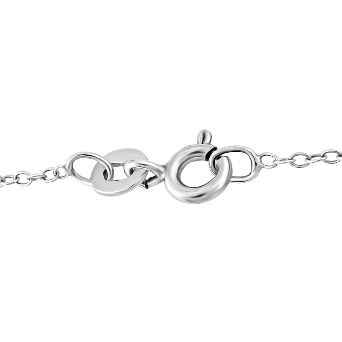 Lustro Stella 0.57 ctw Premium Cubic Zirconia Knotted Loop Pendant Necklace 18 Inch in Platinum Over Sterling Silver image number 4