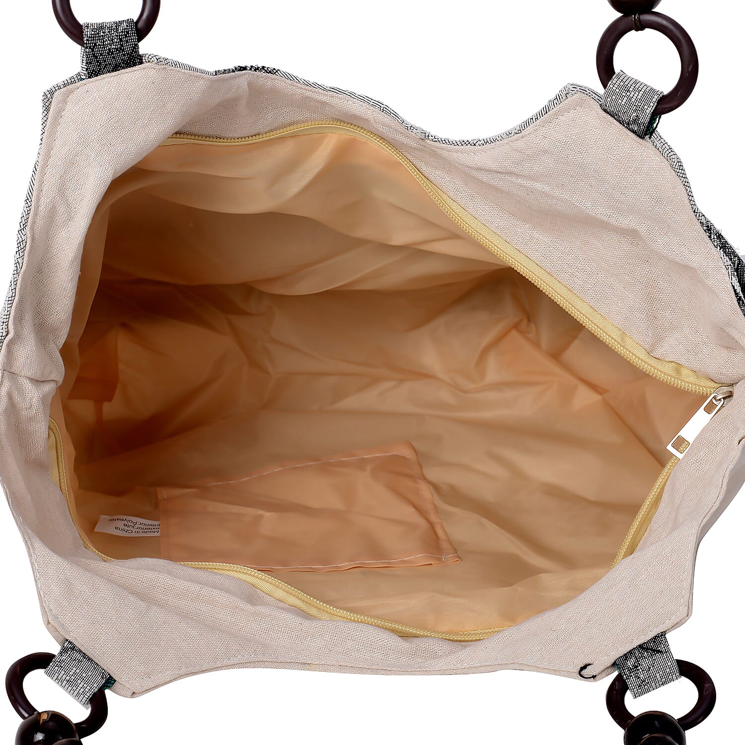 Gray, London Theme Pattern Jute Hobo Tote Bag