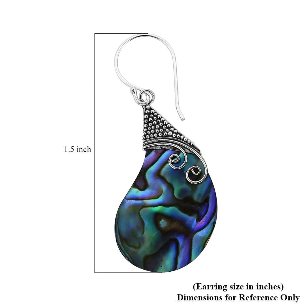 Abalone Shell Earrings in Sterling Silver image number 6