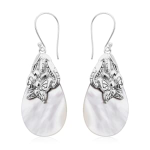 Mother of Pearl Earrings in Sterling Silver