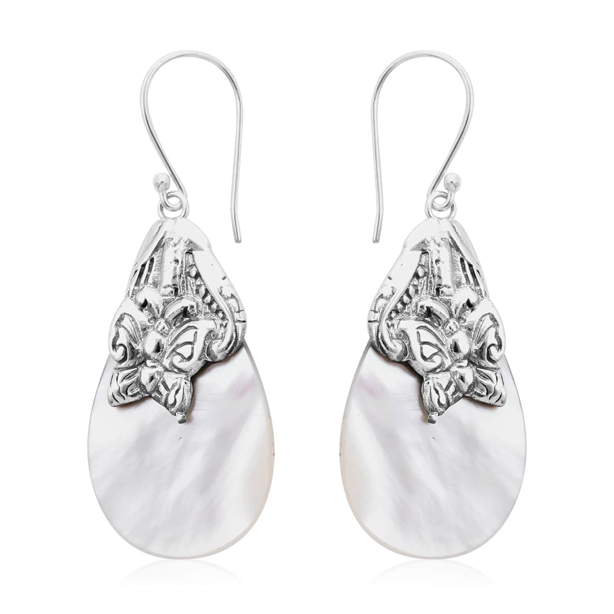 Mother of Pearl Earrings in Sterling Silver image number 0