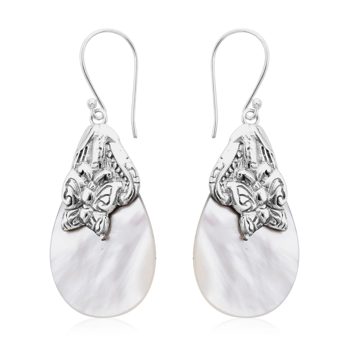 Mother of Pearl Earrings in Sterling Silver image number 0