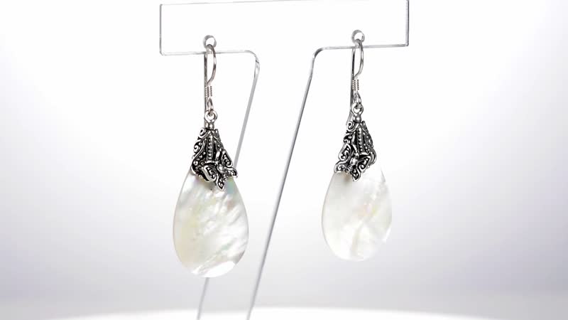 BALI LEGACY Mother of Pearl Earrings in Sterling Silver