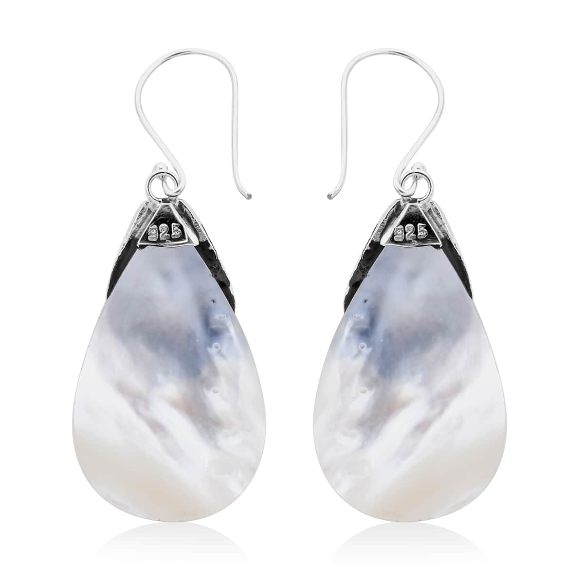 Mother of Pearl Earrings in Sterling Silver image number 3