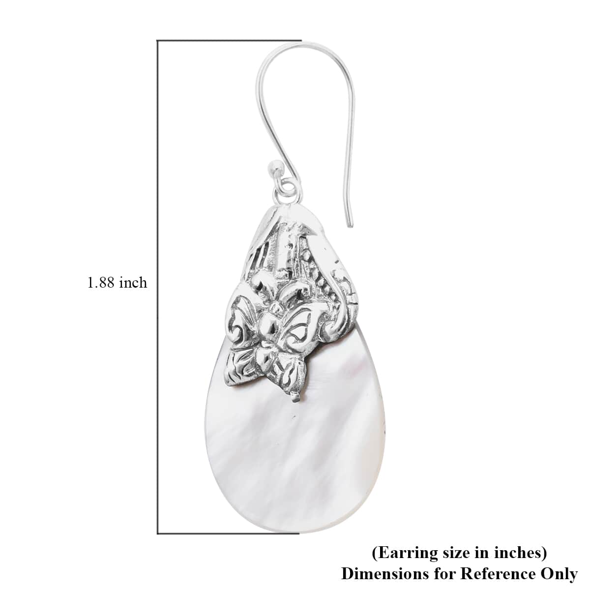 Mother of Pearl Earrings in Sterling Silver image number 4