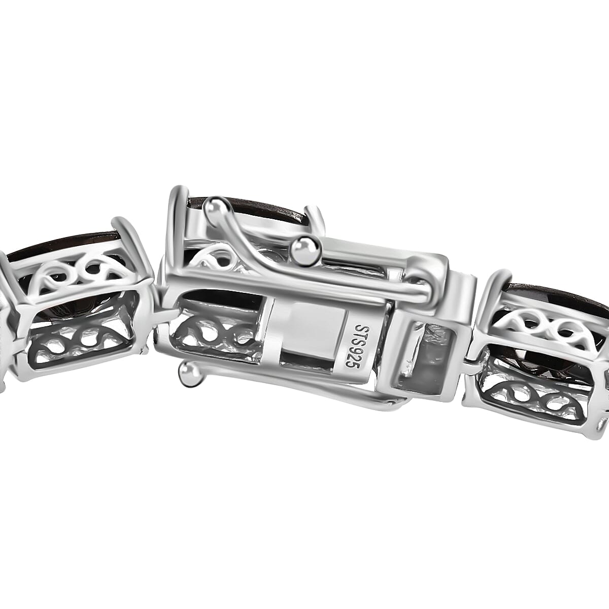 Shungite Bracelet in Platinum Over Sterling Silver (7.25 In) 17.75 ctw image number 5