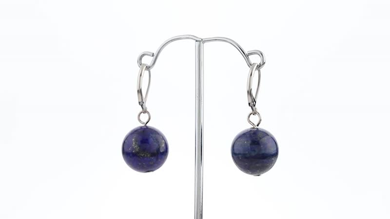 White Howlite Lever Back Earrings and Beaded Stretch Bracelet in Stainless Steel 266.50 ctw