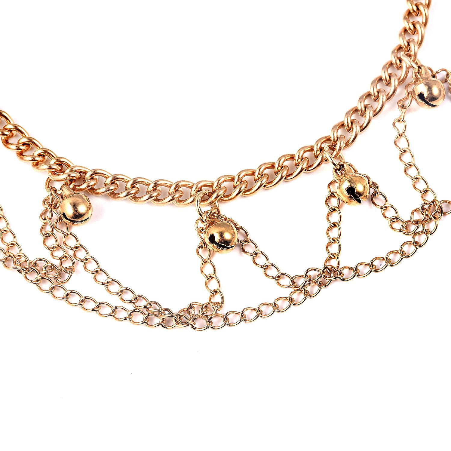 Stainless Steel Rust Free Hypoallergenic Goldtone Anklet Women Jewelry For Gift - Picture 3 of 6