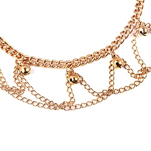 Charm Anklet in Goldtone (9-11 in)