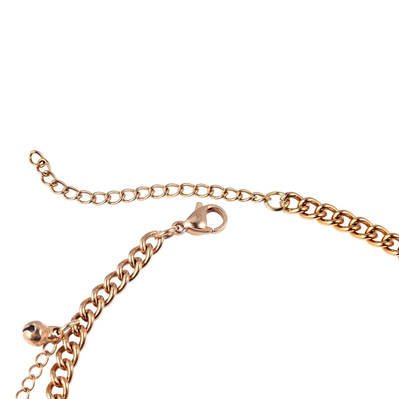 Charm Anklet in Goldtone (9-11 in)