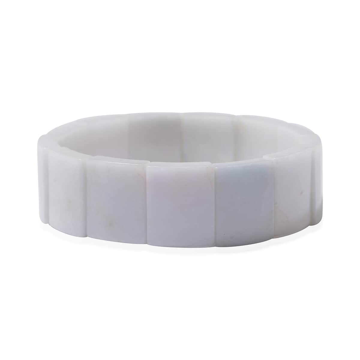 Natural Jade Baguette Block Stretch Bracelet, Natural Jade Bracelet, Adjustable Bracelet, Stretchable Bracelet 323.00 ctw image number 0