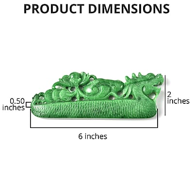 Green Jade (D) Hand Carved Dragon Statue Figurine Home Decor