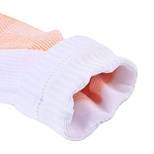 Livmore Set of 4 Pairs Ankle Length Copper Infused Compression Socks - White (S/M)