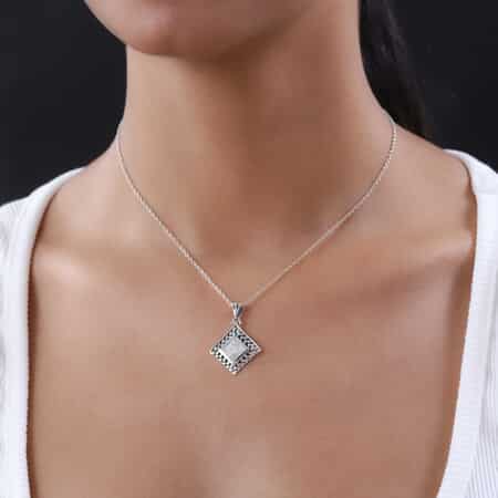 Artisan Crafted Marvelous Meteorite Pendant in Sterling Silver image number 2