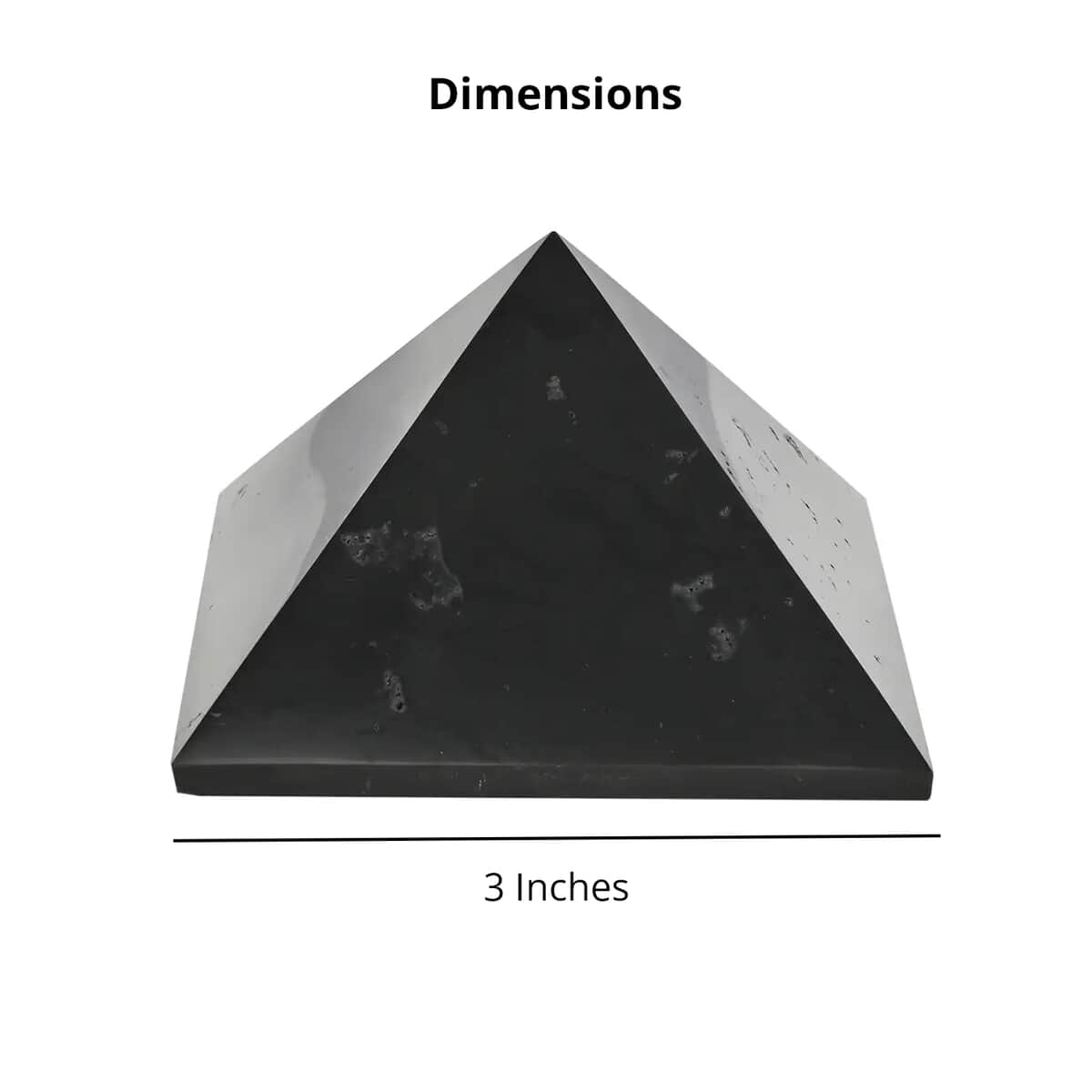 Shungite Pyramid 8cm Approx. 1593.00 ctw image number 3