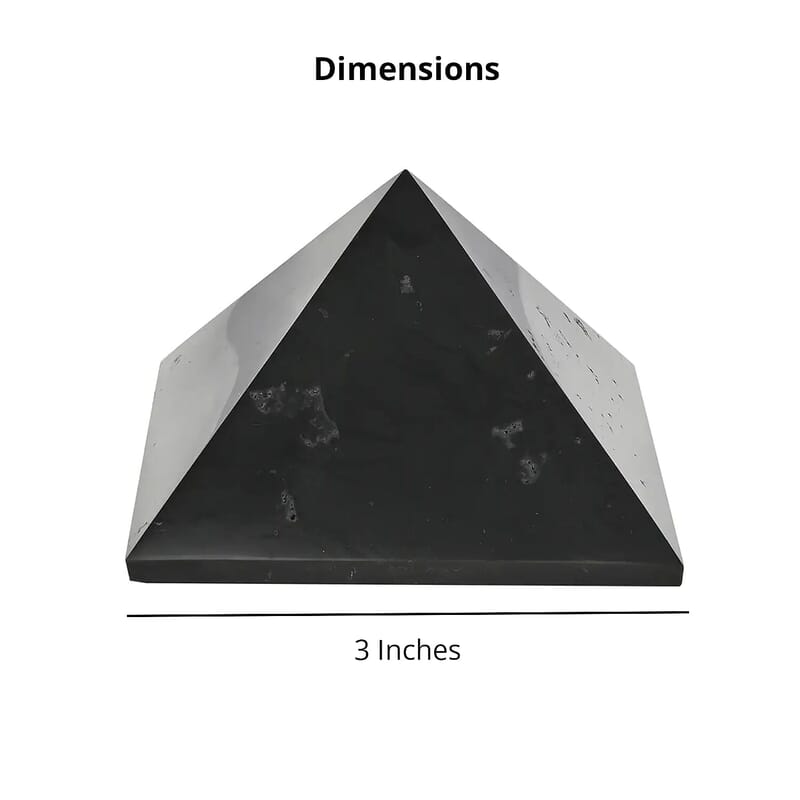 Shungite Pyramid 8cm Approx. 1593.00 ctw