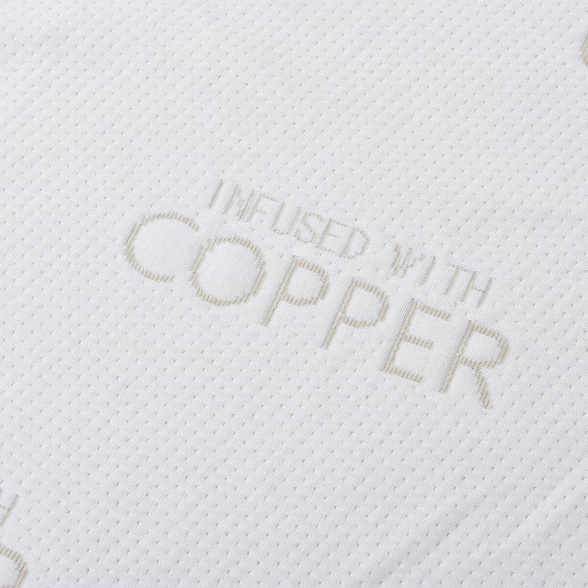Homesmart Copper Infused Jacquard Mattress Protector Cover Full Size image number 2