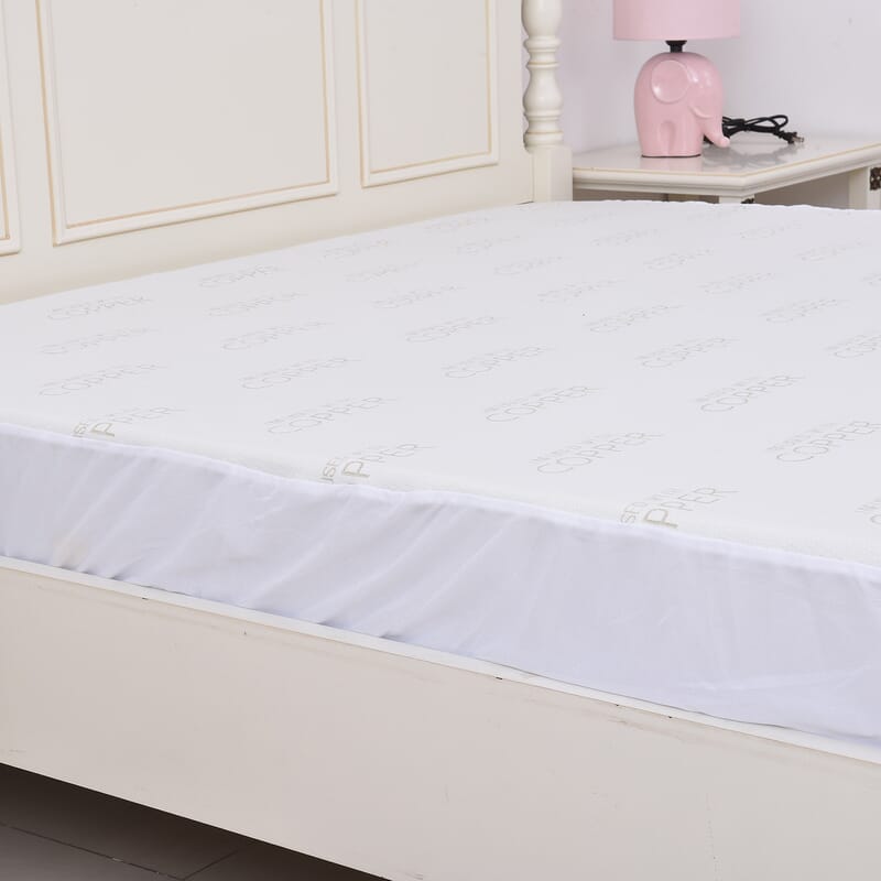 Homesmart Copper Infused Jacquard Mattress Protector Cover King Size