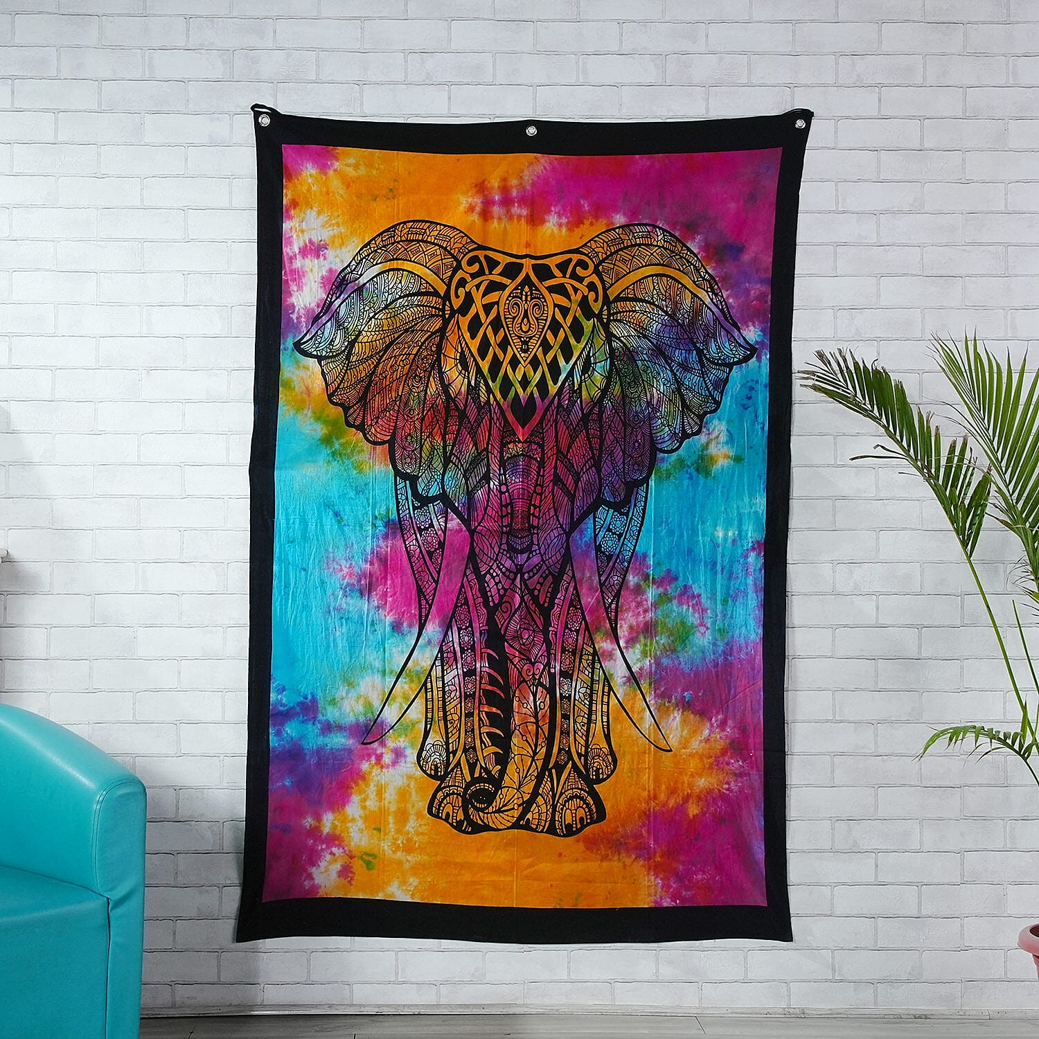 Cotton Tie Dye Tapestry Wall Hanging