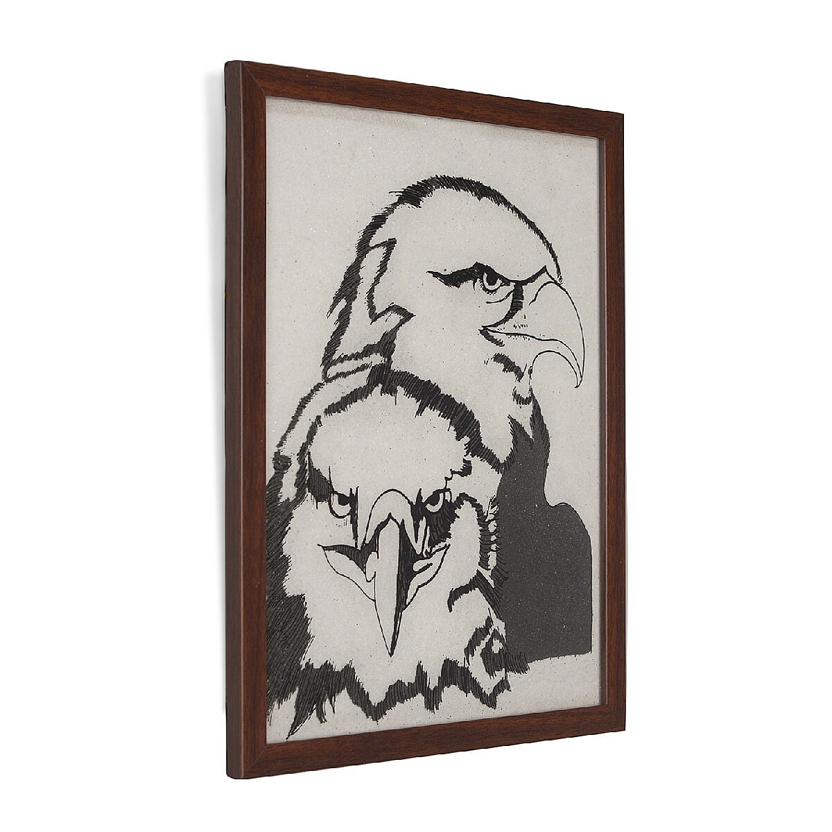 Value Buy Handmade Shungite Gemstone Eagle Painting (11x13) image number 1