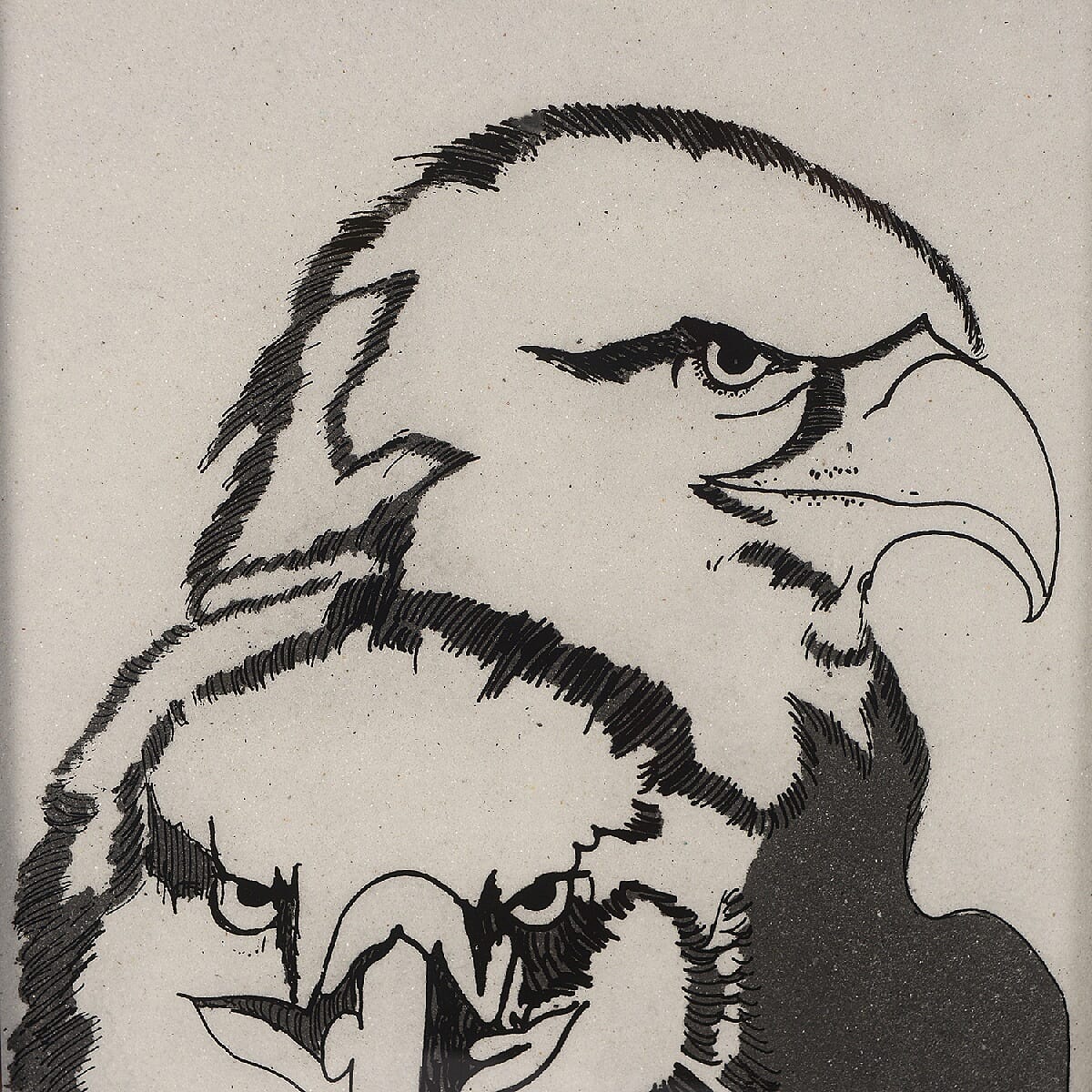 Value Buy Handmade Shungite Gemstone Eagle Painting (11x13) image number 2