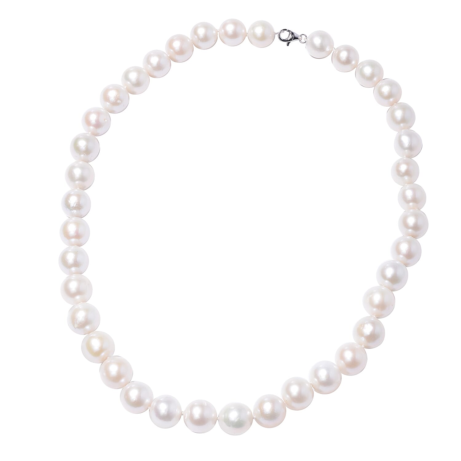 950 Platinum Magnetic Lock Edison Pearl Necklace (20 Inches)