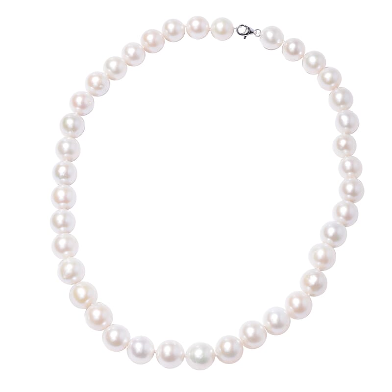 950 Platinum Magnetic Lock Edison Pearl Necklace (20 Inches)