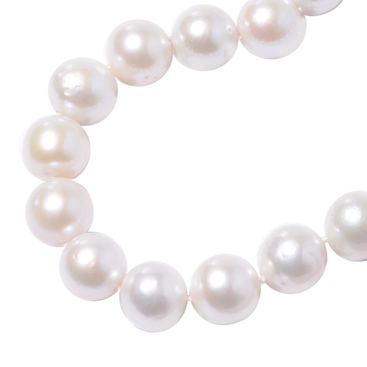 950 Platinum Magnetic Lock Edison Pearl Necklace (20 Inches) image number 1