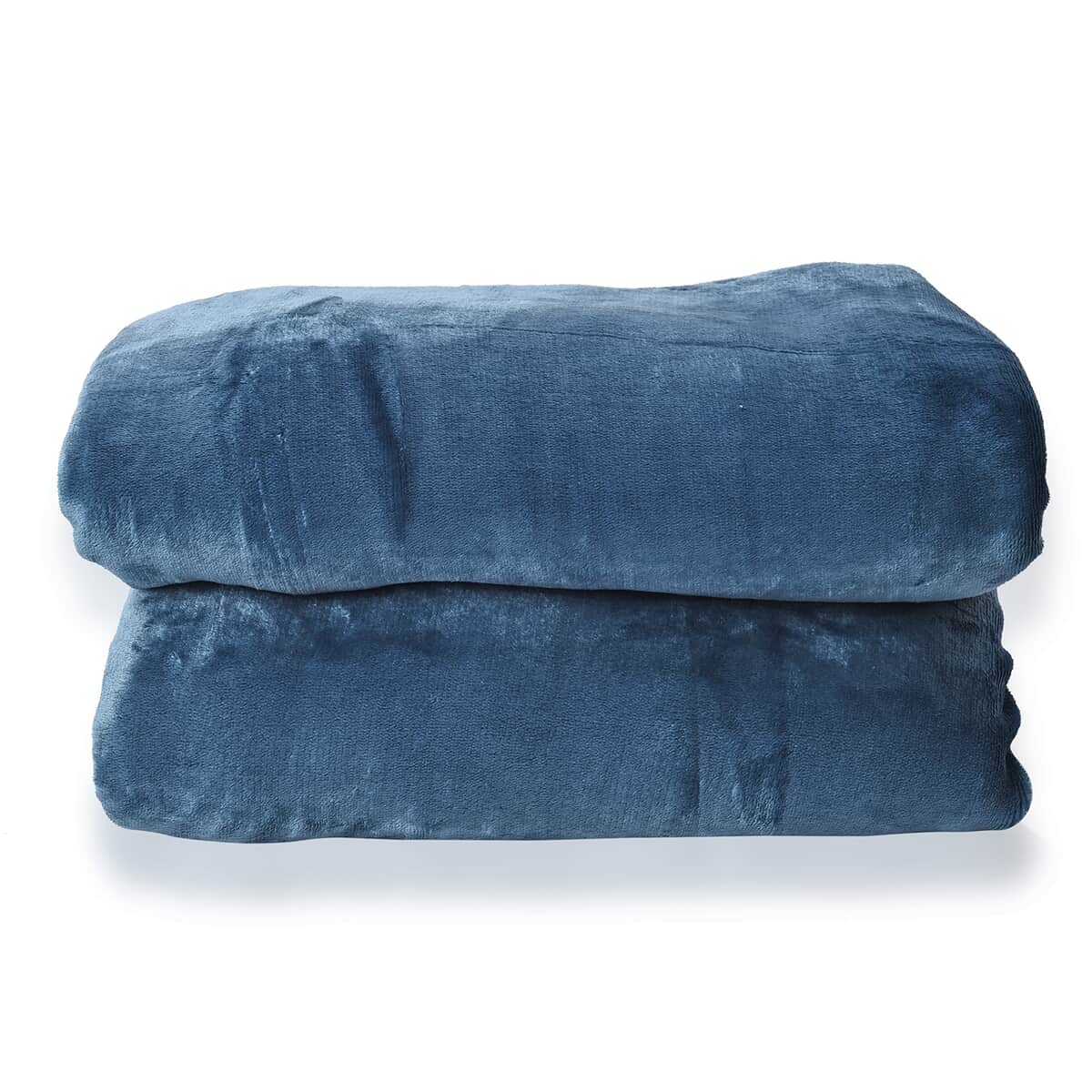 Homesmart Teal Plush Flannel & Sherpa Reversible Blanket | Polyester Sherpa Blanket | Sherpa Throw Blanket image number 0