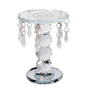 White 4 Ball Chandelier Pillar Stand