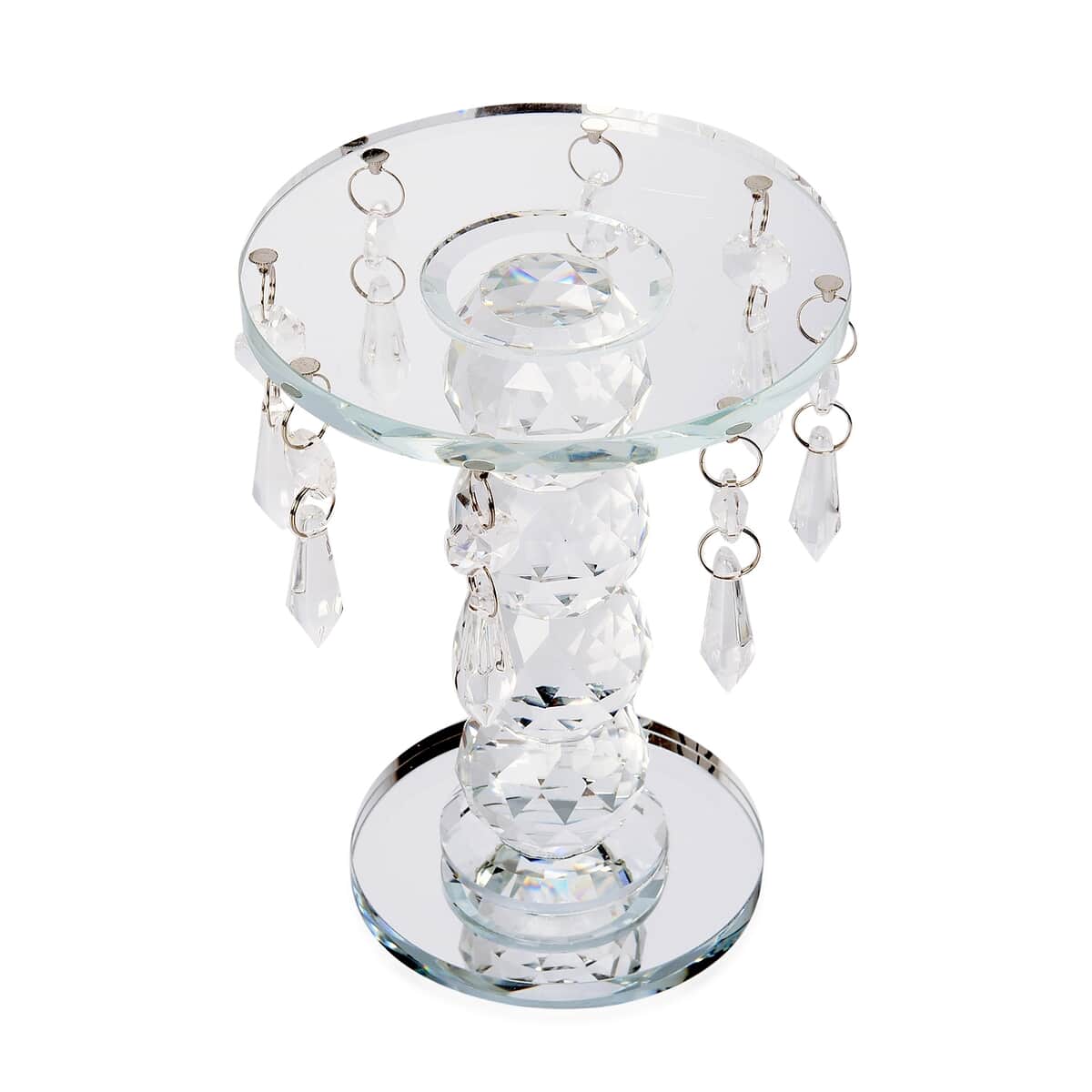 White 4 Ball Chandelier Pillar Stand image number 1