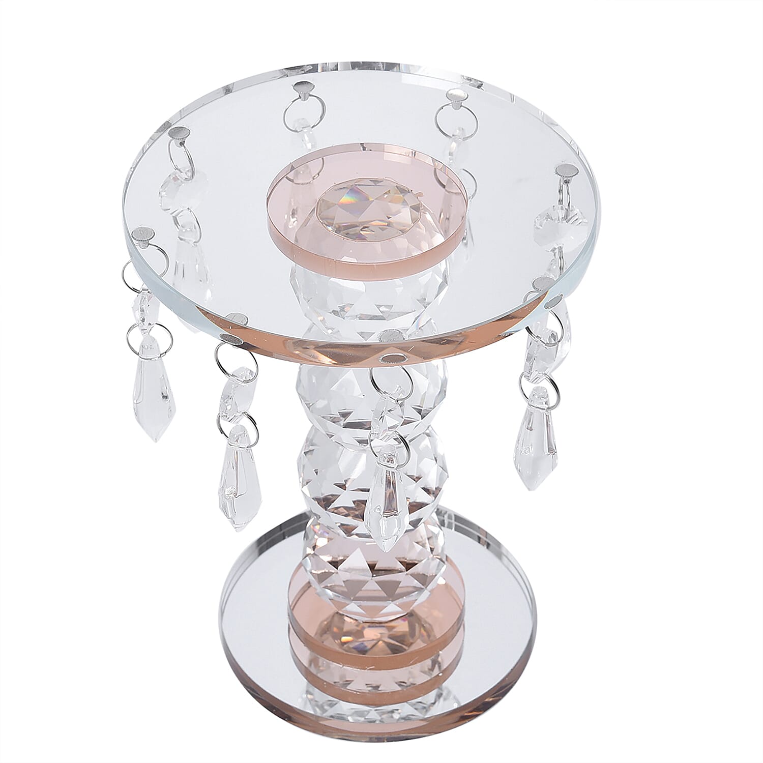 Champagne 4 Ball Chandelier Pillar Stand
