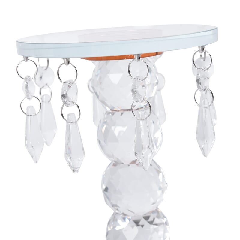 Champagne 4 Ball Chandelier Pillar Stand