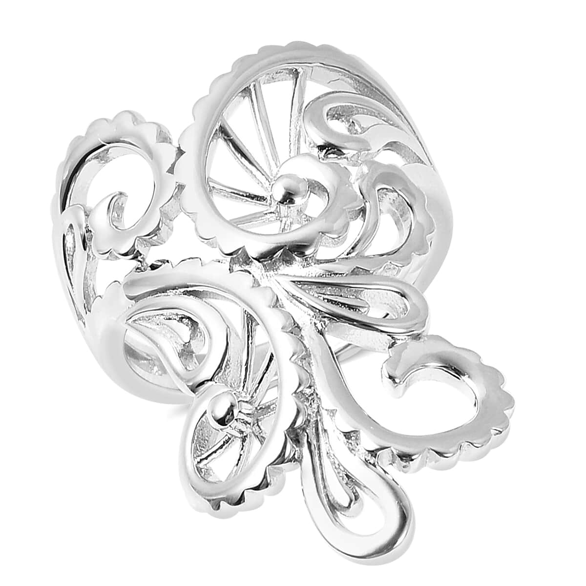 LucyQ Filigree Collection Ring in Sterling Silver 7.20 Grams (Size 9.0) image number 0