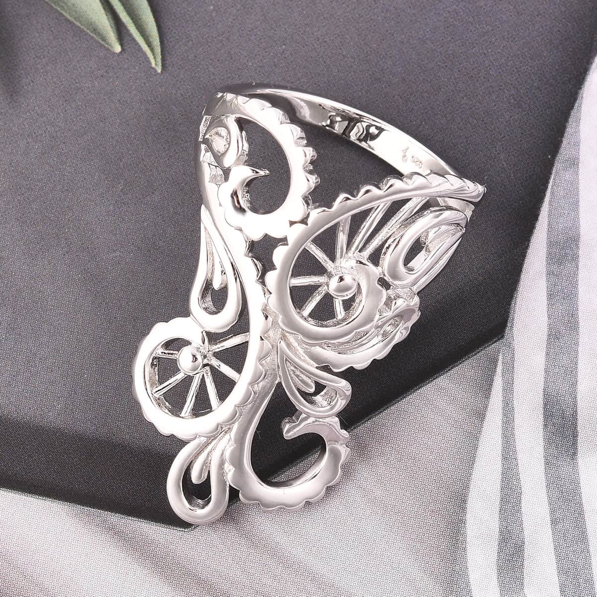 LucyQ Filigree Collection Ring in Sterling Silver 7.20 Grams (Size 9.0) image number 1
