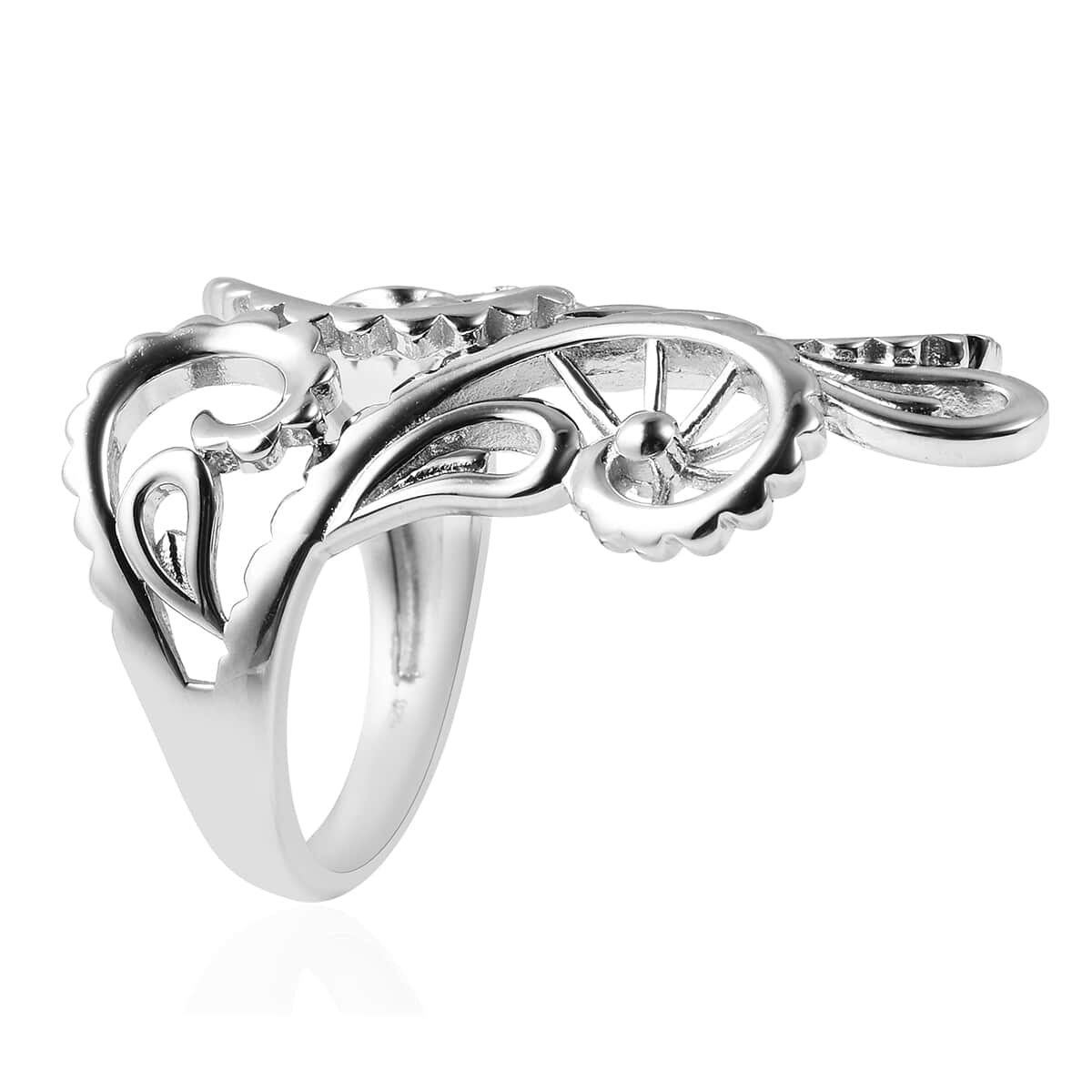 LucyQ Filigree Collection Ring in Sterling Silver 7.20 Grams (Size 9.0) image number 3