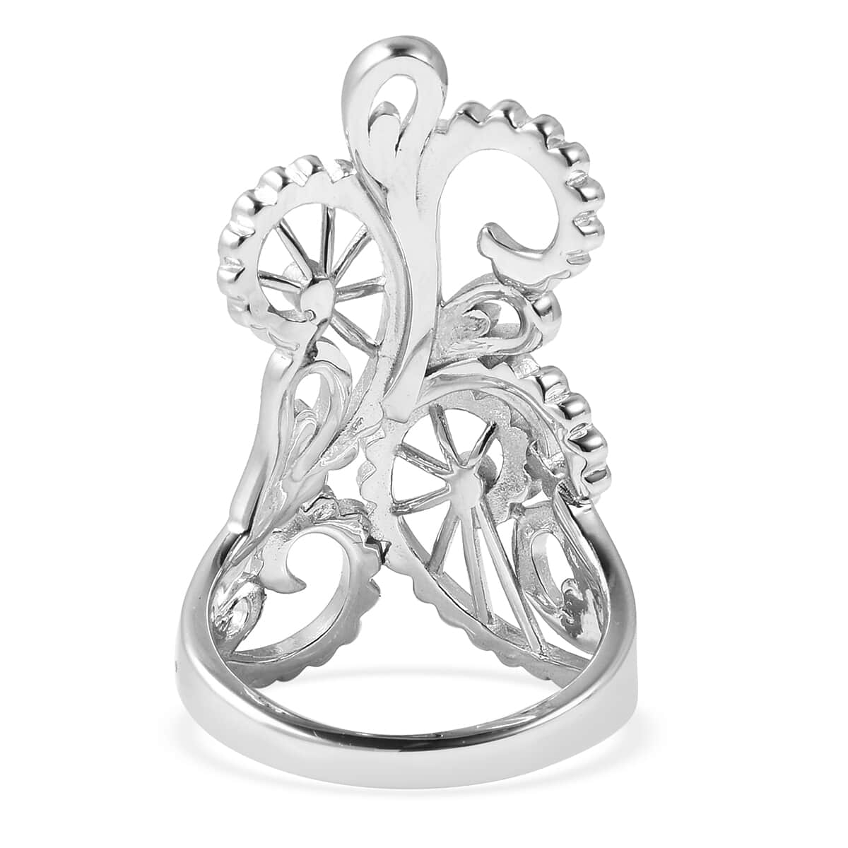LucyQ Filigree Collection Ring in Sterling Silver 7.20 Grams (Size 9.0) image number 4