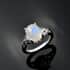 Kuisa Rainbow Moonstone Ring in Sterling Silver 3.25 ctw image number 3