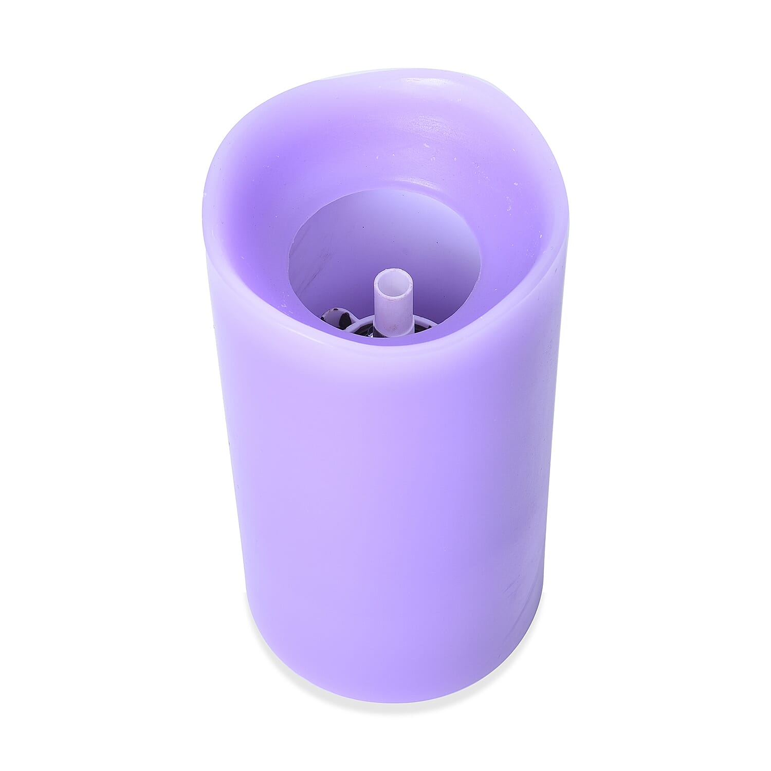 Purple with Multi Color LED Water Flame Candle Fountain with Remote