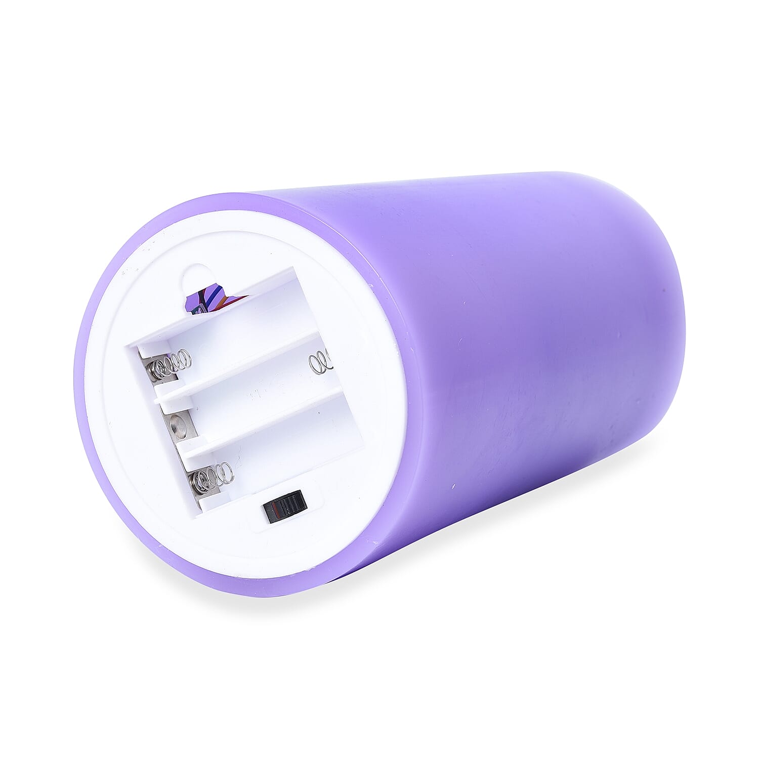 Purple with Multi Color LED Water Flame Candle Fountain with Remote