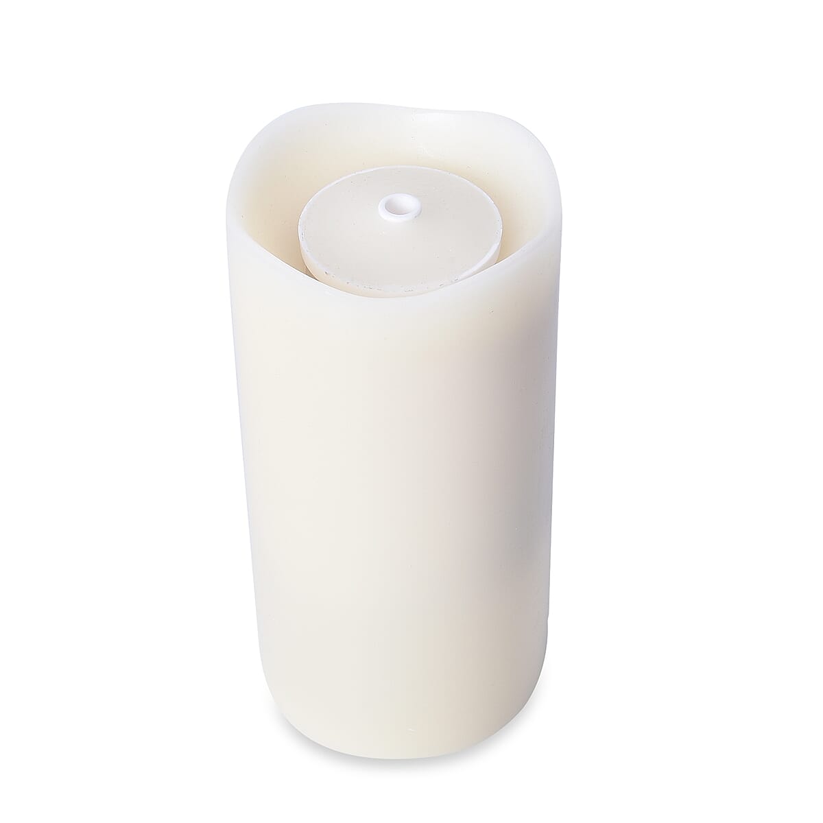 White with Multi Color LED Water Flame Candle Fountain with Remote image number 3