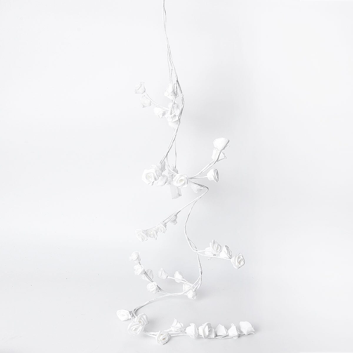 White and Warm LED Rose Garland Lights (3AA Not Included)