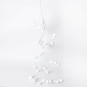 White and Warm LED Rose Garland Lights (3AA Not Included)