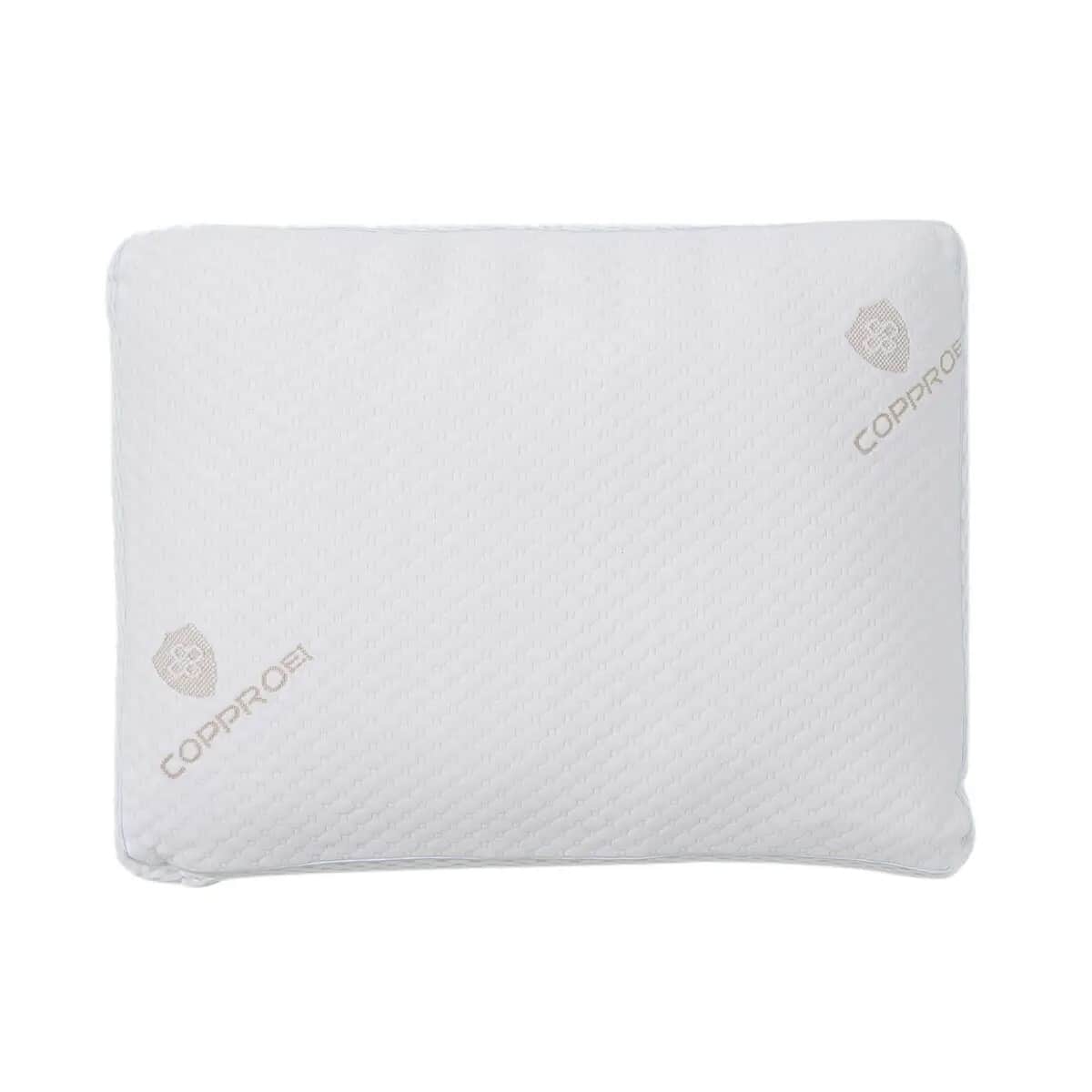 Homesmart Premium Adjustable Hypoallergenic Shredded Memory Foam CertiPUR Pillow with Copper Cover (Standard, Microfiber) image number 0